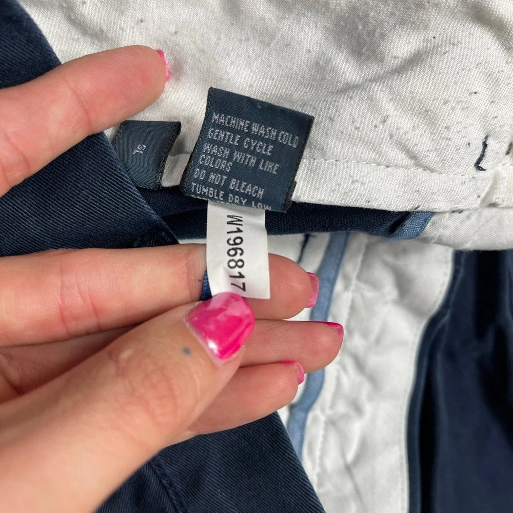 Polo Ralph Lauren Mens Classic Fit Chino Pants Navy Blue Cotton‎ Twill 34x31
